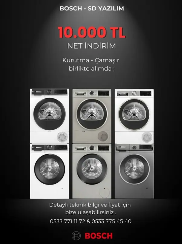 Bosch çamaşır makinesi kampanya paylaşımı