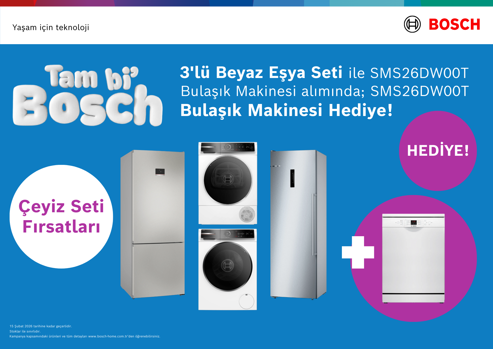 3 Beyaz Eşya Alımına Solo Bulaşık Makinesi