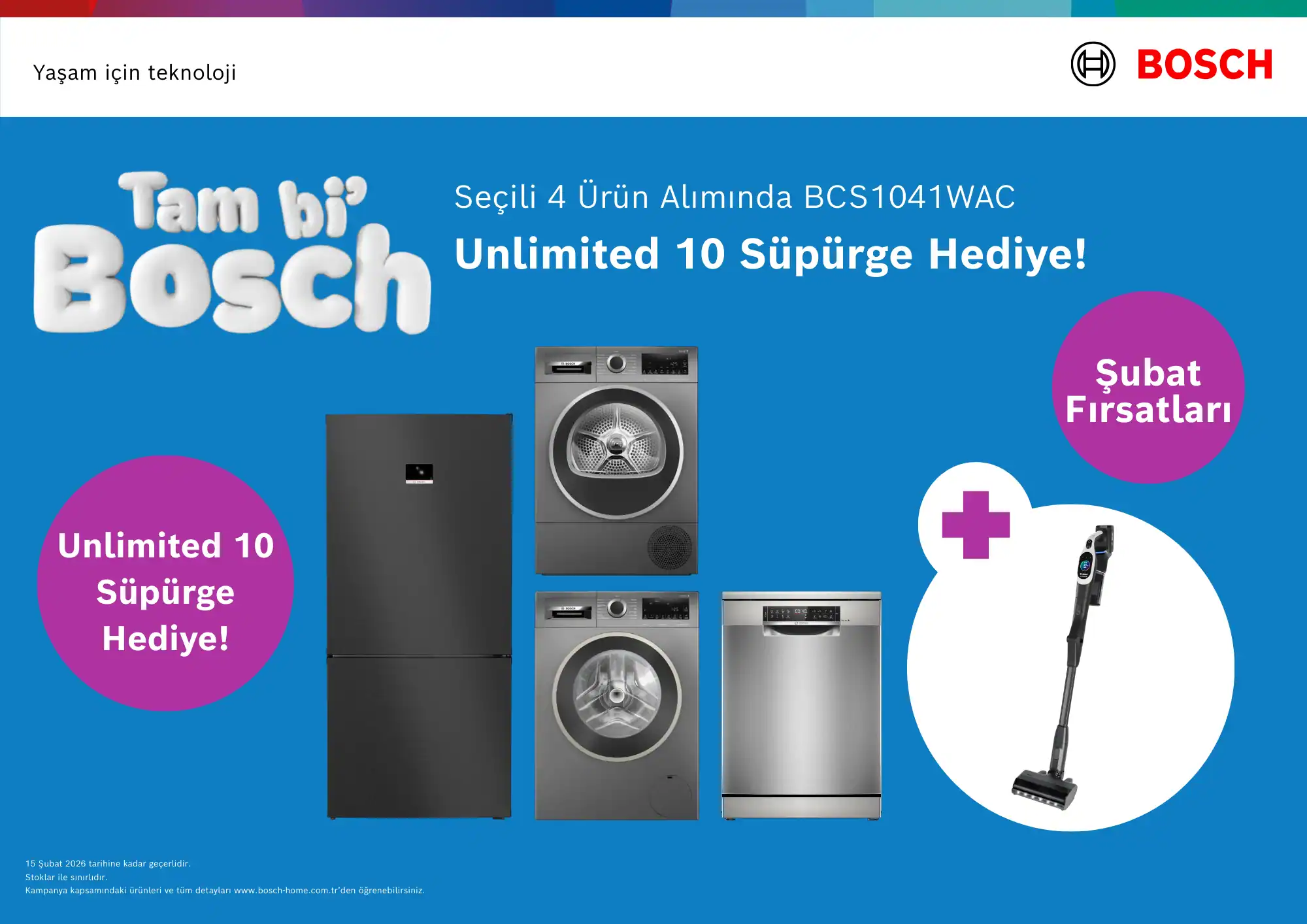 4 Beyaz Eşya Alımında Süpürge Hediye